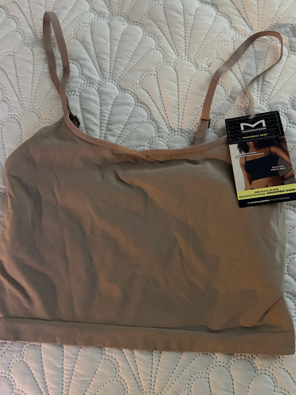 Maidenform Seamless Longline Cami Bralette in Nude